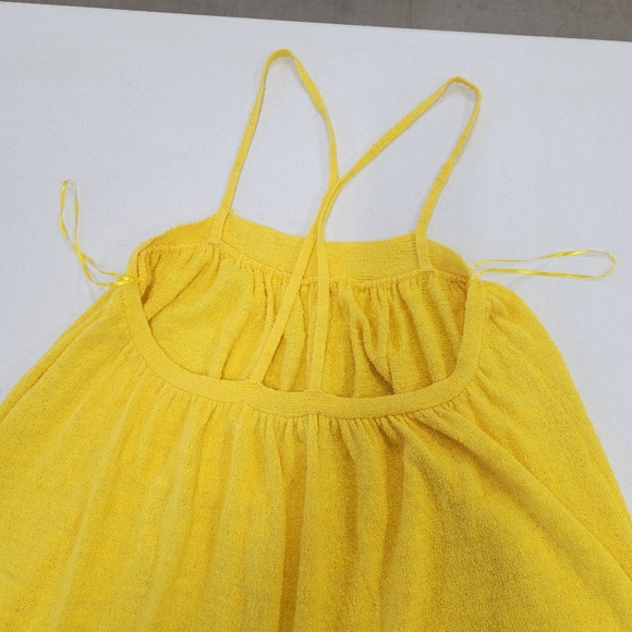 Free People yellow maxi beach city dress knitted jarn size Small - Picture 12 of 13